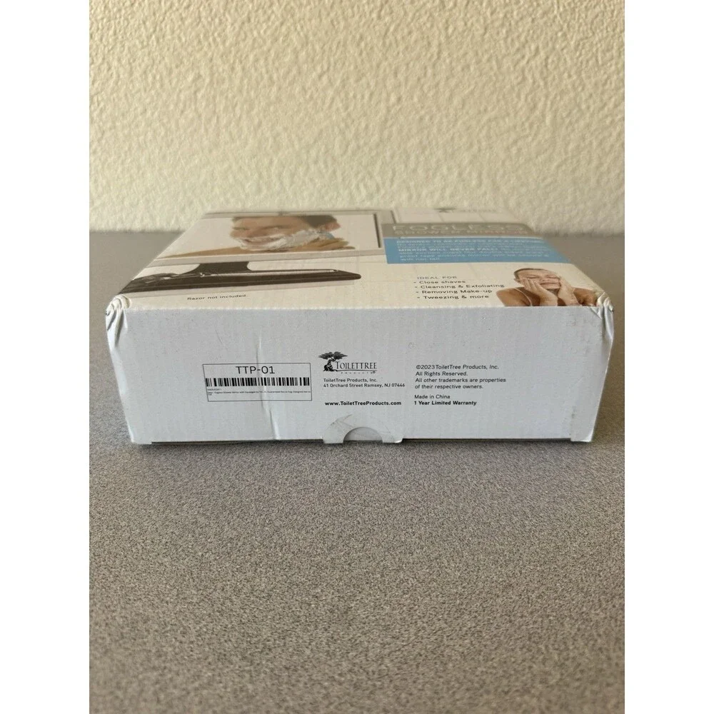 ToiletTree TTP-01 Fogless Shower Mirror Shaving Mirror NEW Factory Sealed